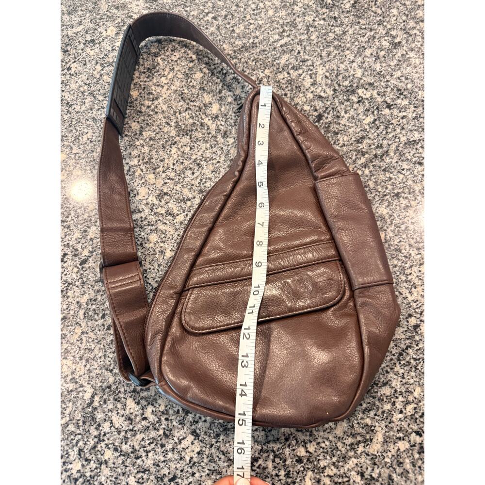 Vintage Ameribag Healthy Back Bag Leather Ergonomic Sling Bag 1990s — image 8 of 8